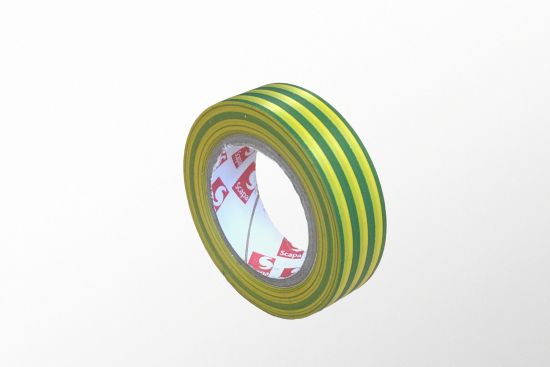 Ruban PVC Elec Jaune/Vert 15MMx10M (lot de 10)