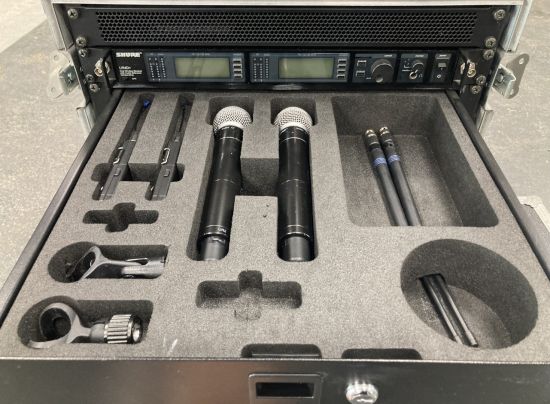 Kit UR4D+ Shure + x2 Micros + accessoires